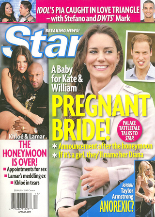 Illustration for article titled This Week In Tabloids: Kate Middleton May Already Be Pregnant